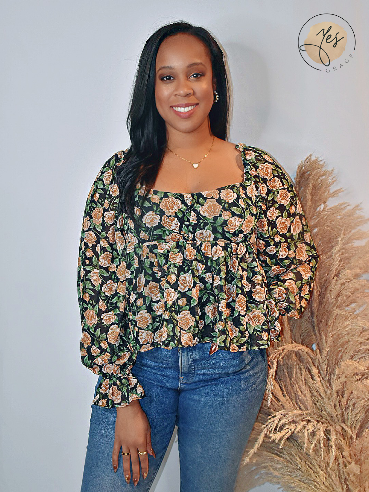 All The Best | Babydoll Blouse | Multi Colored Floral