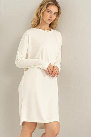 Hidden Gem | Oversized Midi Dress Cream