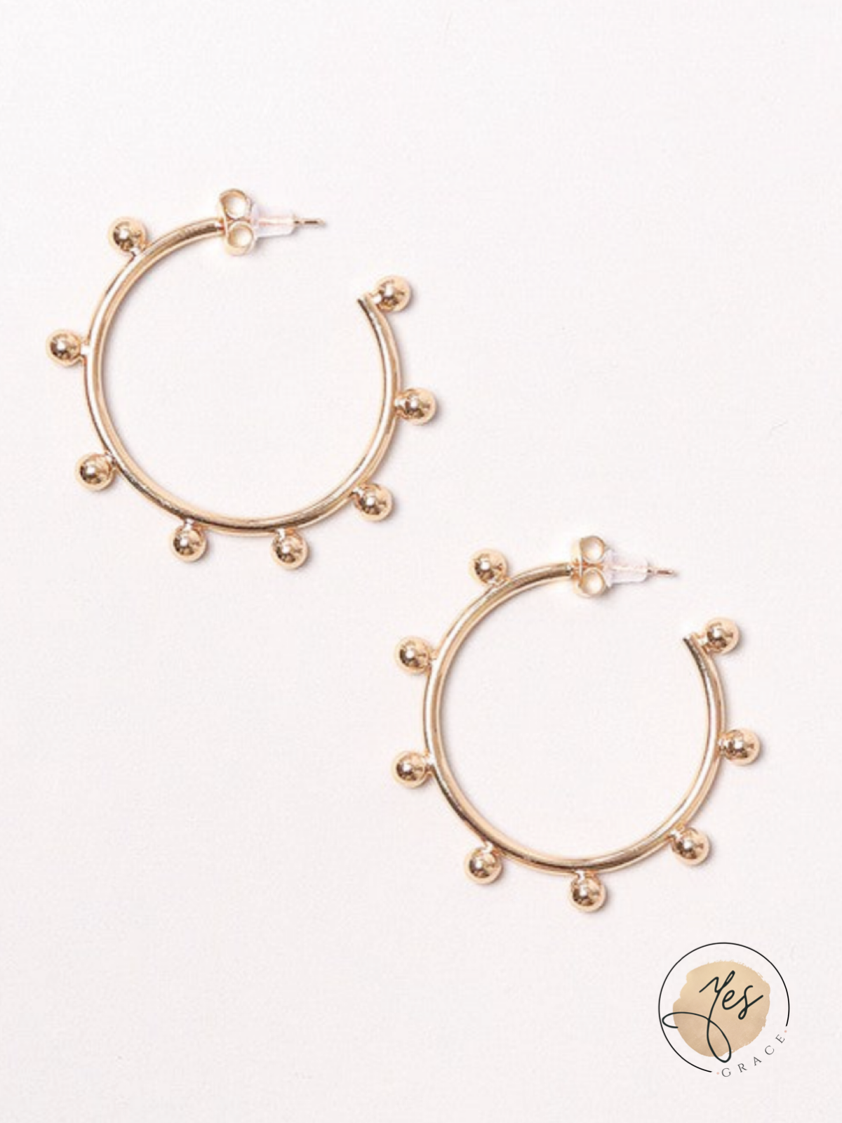 Modern Lady | 14K Gold-Dipped Studded Earrings