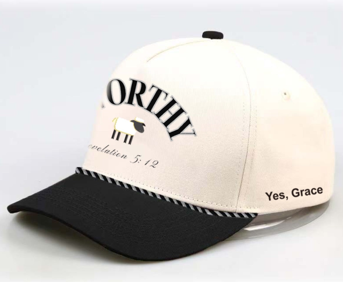 Worthy | Black & Cream Two Tone Baseball Cap