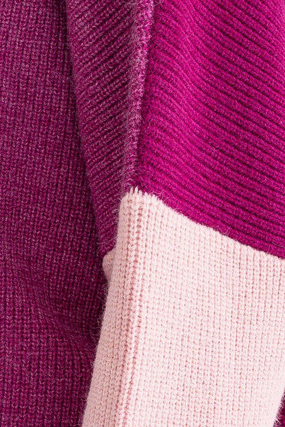 Block & Tackling | Color Block Oversized Sweater