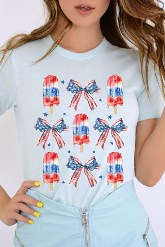 America Popsicle Graphic T Shirts