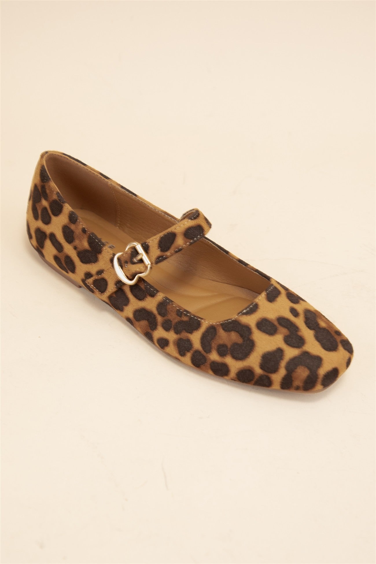 Miss Mary Jane | Leopard Print Mary Jane Ballet Flat