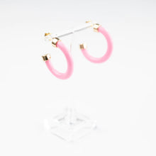 Load image into Gallery viewer, Flamingo Flirt | Mini Hoo Hoops - Bubble Gum Pink
