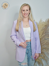 Load image into Gallery viewer, Purple Reign Only  | Woven Blazer - Lavender
