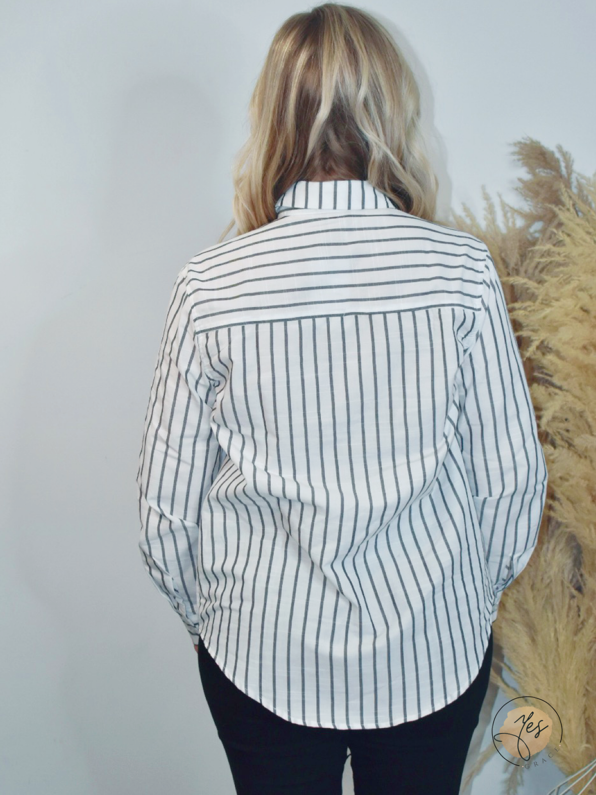 Pencil Me In | Striped Button Down Shirt