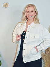 Load image into Gallery viewer, Drive You Wild | Oversized Denim Jacket - WHITE
