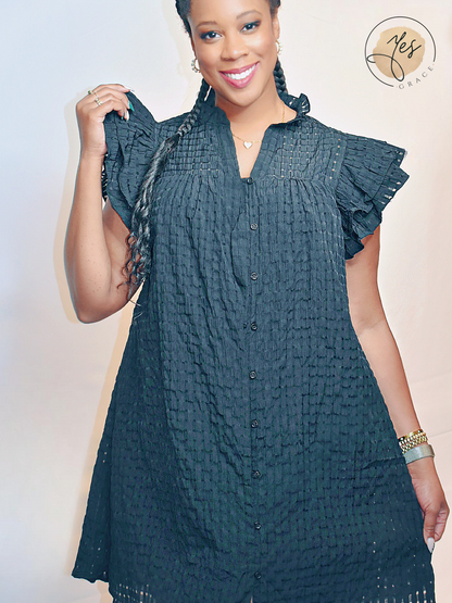 Let's Get It | Versatile Black Babydoll  Dress