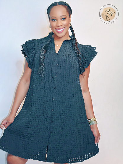 Let's Get It | Versatile Black Babydoll  Dress