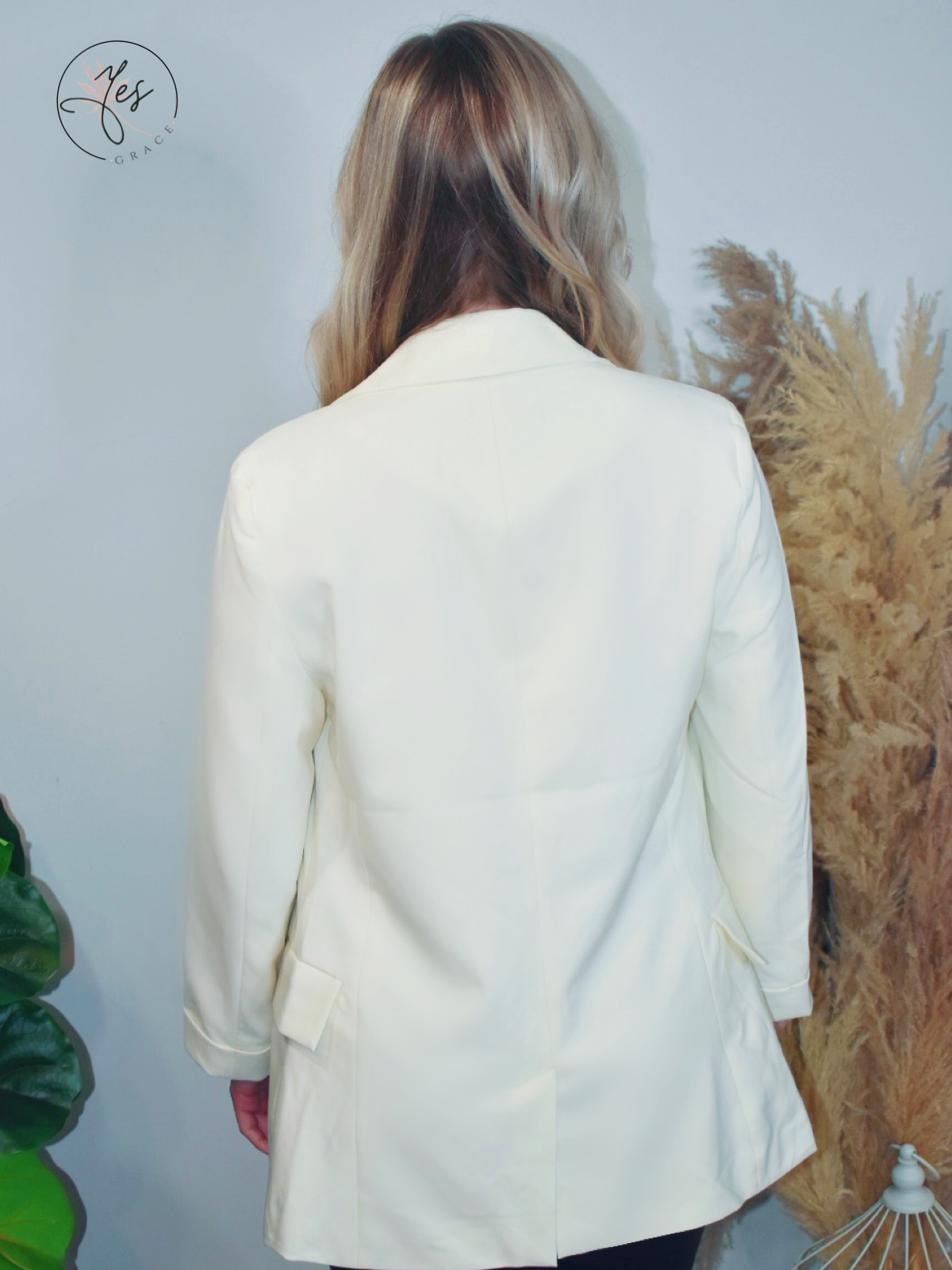 White Rabbit | Tailored Detail Blazer - Ivory