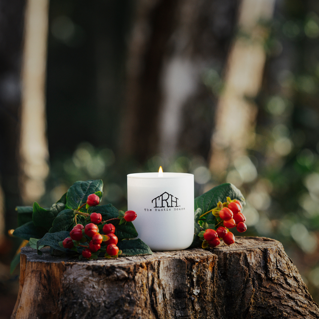 Woods + Berries  | 8oz White Soy Candle