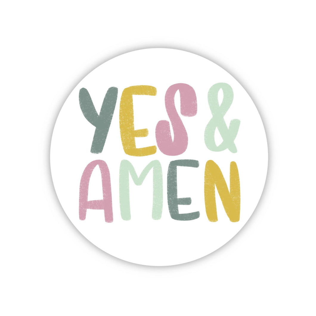 Yes and Amen Sticker Sticker