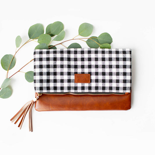 Buffalo Plaid | Fold over Clutch