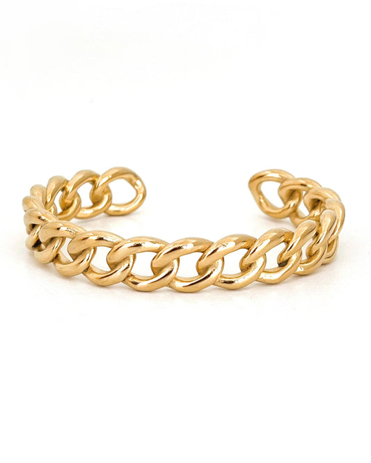 Brandy | 18K Plated Gold Cuff Bracelet