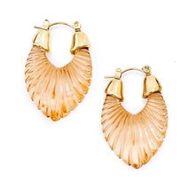 Load image into Gallery viewer, Warm Breeze | Peach Lucite Earrings

