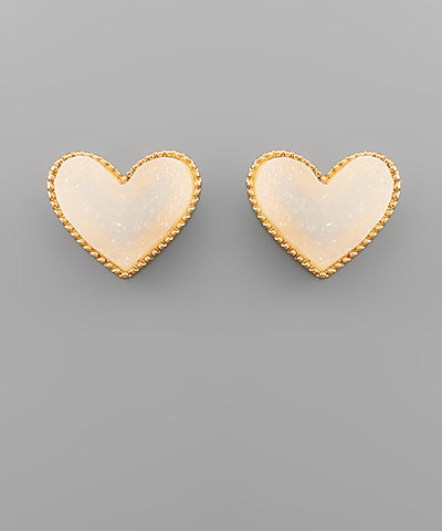 Just A Crush | Heart Earrings