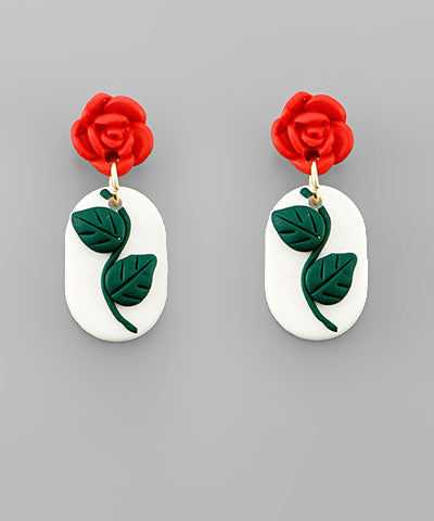 Concrete Love | Rose Earrings