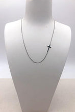 Load image into Gallery viewer, Pray For Me | Statement Cross Necklace - Silver
