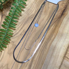 Load image into Gallery viewer, Savage | Three Layer Herringbone Necklace  - Silver
