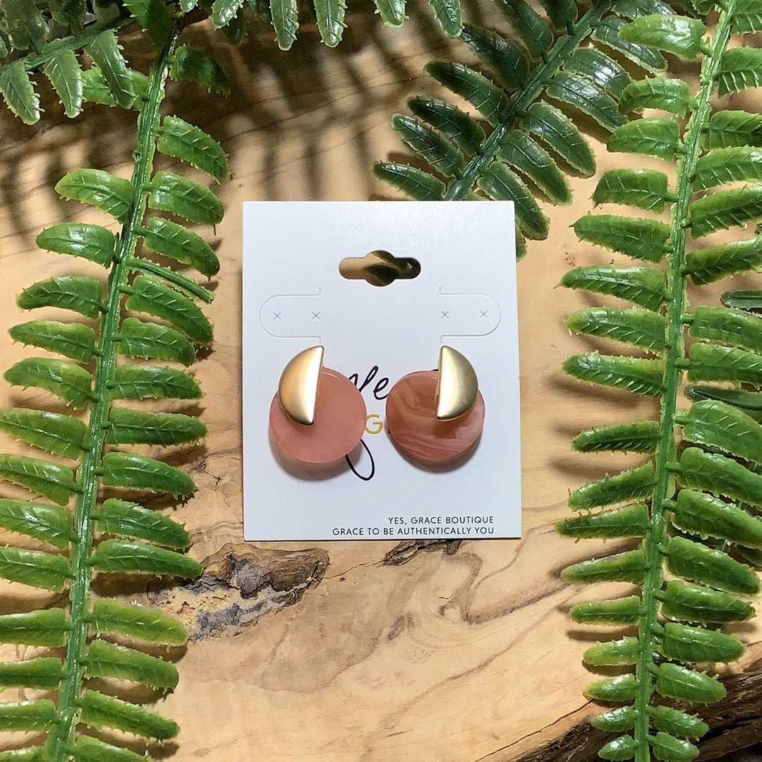 Round & Round - Pink | Earrings