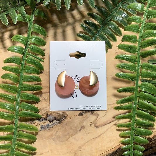 Round & Round - Pink | Earrings