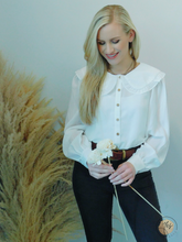 Load image into Gallery viewer, Girl Next Door | Off White Blouse
