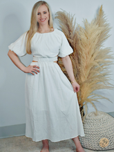 Load image into Gallery viewer, White Sands | Cutout Midi Dress

