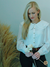 Load image into Gallery viewer, Girl Next Door | Off White Blouse
