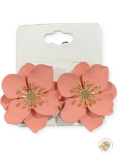 Load image into Gallery viewer, Flower Power | Earrings - Coral
