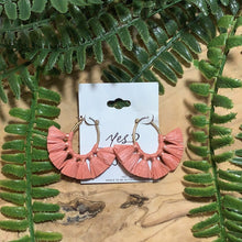 Load image into Gallery viewer, Total Fan-Girl | Earrings - Coral
