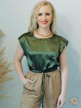 Load image into Gallery viewer, Hang Down The Mistletoe | Satin Top
