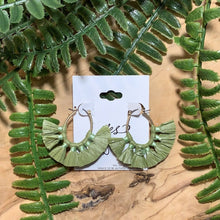 Load image into Gallery viewer, Total Fan-Girl | Earrings - Sea foam Green
