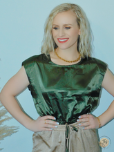 Load image into Gallery viewer, Hang Down The Mistletoe | Satin Top
