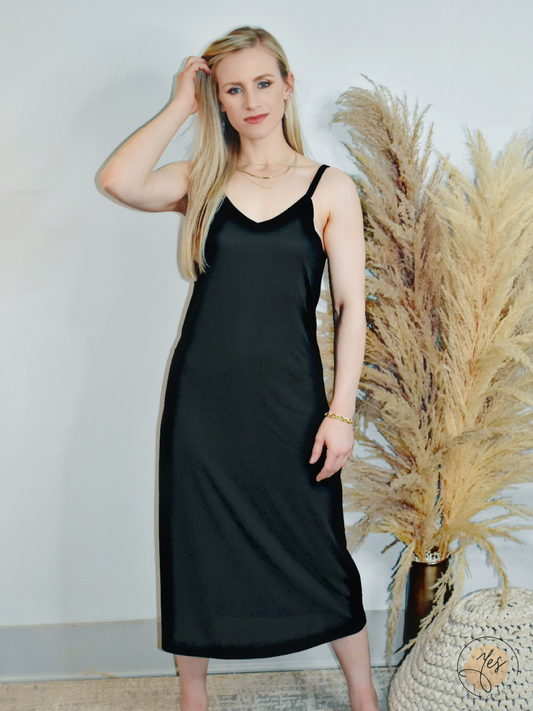 Now or Never | Sleeveless Maxi Dress - Black