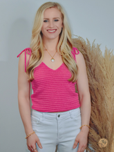 Load image into Gallery viewer, Twist It | Ribbed Knit Top - Pink
